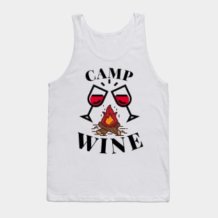 Camping And Wine Tank Top